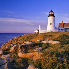 coast, Lighthouse, maritime, sea