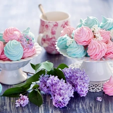 meringues, cookies, color