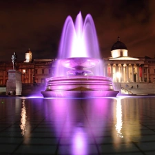 Fountains, palace, Monument, water