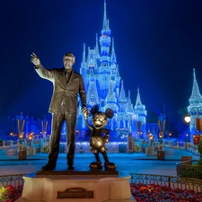 Castle, Disneyland, Monument, Floryda, Mickey Mouse, Theme Park, Walt Disney World Resort, The United States, Orlando, Walt Disney