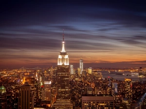 Manhattan, Jork, Night, New