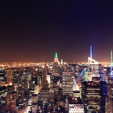 New York, night