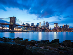 River, Brooklyn Bridge, New York, The United States, East River Strait, Brooklyn Bridge