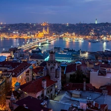 Night, Istanbul, panorama