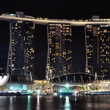 Night, Singapur, Town