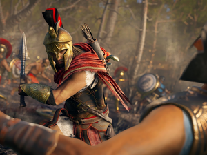 game, Fight, Character - Misthios Alexios, Assassins Creed Odyssey