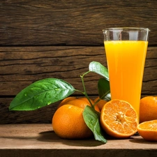 orange, juice, cup