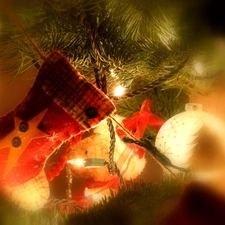 shoe, Christmas, ornamentation, Lights