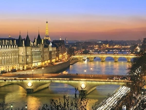 panorama, Paris by Night, France