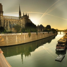 chair, Europe, Paris, Notre Dame