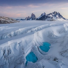 Mountains, El Chalten, Patagonia, winter, Chile