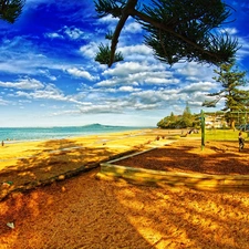 sea, square, playground, Beaches