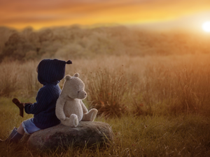 Stone, Great Sunsets, Plush, teddy bear, Kid