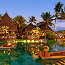 Mauritius, Restaurant, Pool, holiday