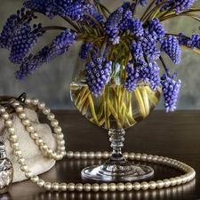 Purse, Muscari, Pearl