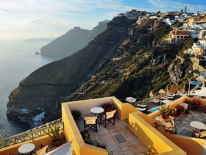 Restaurant, santorini, Greece