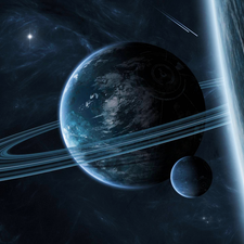 Planets, Universe, star, Rings