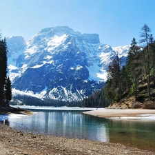 River, Mountains, forest