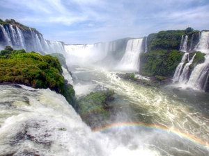 Great Rainbows, waterfall, River