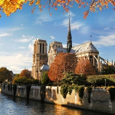 River, temple, Paris
