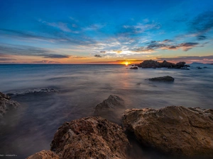 Valencia, Spain, Mediterranean, rocks, Great Sunsets