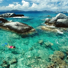 rocks, Islands, Virgin