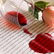 rose, Wine, Heart