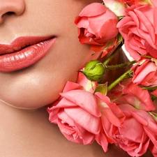 rouge, Women, bouquet