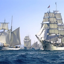 sailboats, great, armada