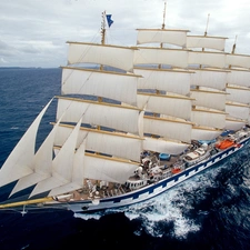 school Sedov, sea, sailing vessel