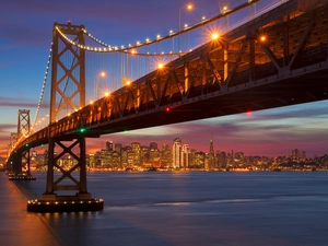 San Francisco Bay, Great Sunsets, San Francisco, San Francisco-Oakland Bay Bridge, The United States
