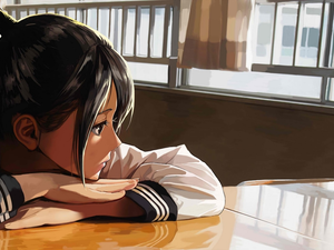 Manga Anime, girl, Schoolgirl