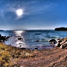 Stones, sea