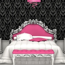 Toyota Silver, Design, White Bed, pink, Bedroom