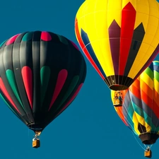 Sky, color, Balloons