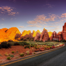 Sky, Way, Mountains