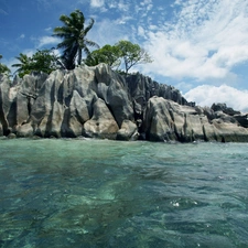 Sky, sea, rocks