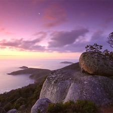 Sky, sea, rocks