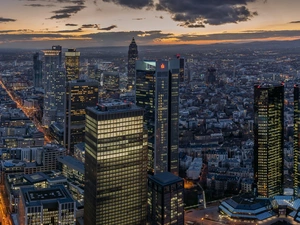 Hessen, Germany, Houses, skyscrapers, Frankfurt am Main