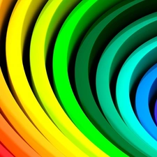 spiral, abstraction, Coloured