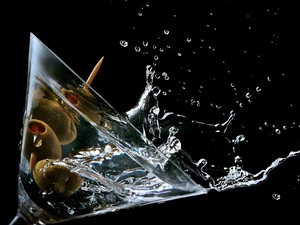 With Olives, Drink, Splash