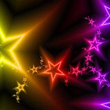 Stars, abstraction, color