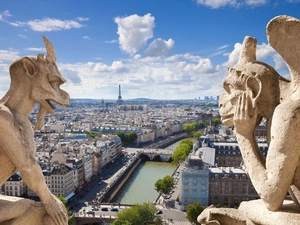 statues, France, Paris