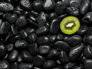 Stones, half, kiwi
