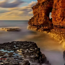 sea, Cliffs, Stones, rocks