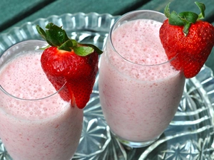 cocktail, Glass, Fruits, strawberry