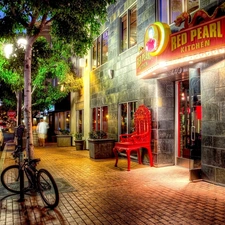 San Diego, Restaurant, Street