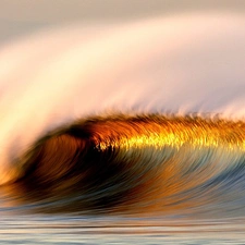 sea, glamour, sun, Waves