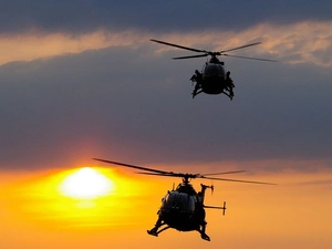 sun, helicopters, west