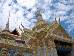 Asian, rich, decorating, temple